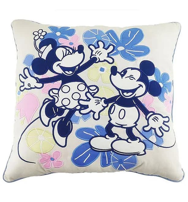 Celebrate Together Spring Disney's Mickey Mouse & Minnie Mouse Decorative Pillow, Ivory, 16X16