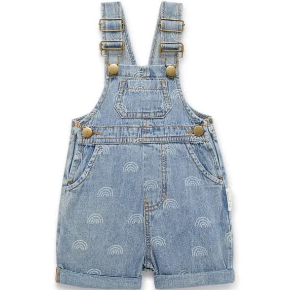 Rainbow Denim Overalls
