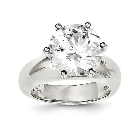 1.5CT 925 Sterling Silver Engagement Rings Round Cut Solitaire Cubic Zirconia CZ Wedding Promise Rings for Her Wedding Bands for Women Size 3-11