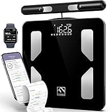 FITINDEX Smart Scale for Body Weight, Body Pod Scale [2026 Upgraded], 8-Electrode Body Composition Scale with BMI, Body Fat, Muscle Mass, Digital Bathroom Scale with Larger Platform, Bluetooth