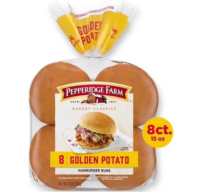 Pepperidge Farm Bakery Classics Golden Potato Hamburger Buns