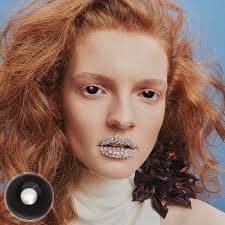 Black Mini Sclera Lenses | All Black Halloween Eye Contacts – FINALLURE