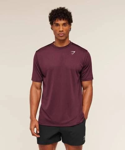 Gymshark Arrival T-Shirt - GS Impact Burgundy