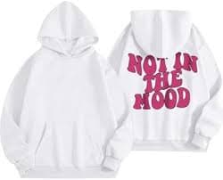 Christmas Women's Hoodie 2024 Soft and Warm Fit Women's Letter Graphic Print Long Sleeve Drawstring Hoodie Sweatshirt Graphic Sweatshirt Crewneck Long Sleeve Casual Pullover Tops Zip up Hoodie Woman, : Amazon.ie: Fashion