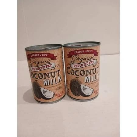 Trader Joes Organic Reduced Fat Coconut Milk 13.5 fl oz, Pack of 2, Size: Small