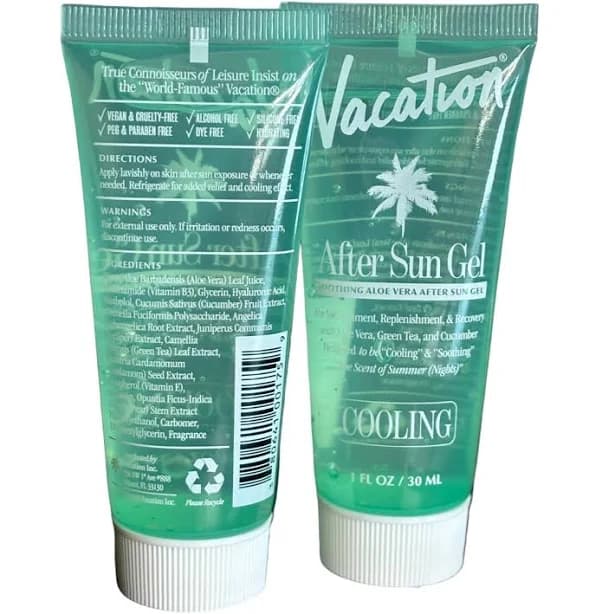 Vacation Travel-Size After Sun Aloe Vera Gel
