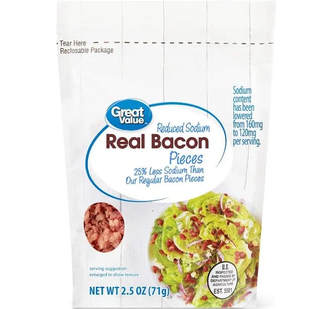 Great Value Reduced Sodium Real Bacon Pieces