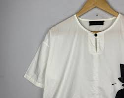 Rubandor Print Graphic Shirt White Made in Japan Shirt Size M - Etsy