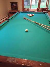 Sold at Auction: 1910 ARTS & CRAFTS MAINE BILLIARD CO. POOL TABLE