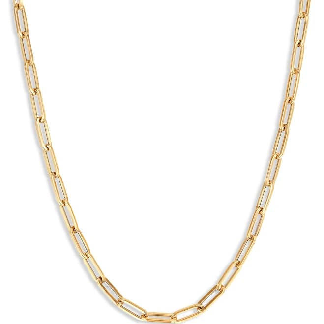 Bloomingdale's 14K Yellow Gold Paperclip Link Chain Necklace