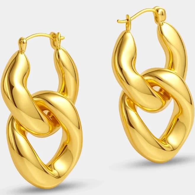 Geometric Dangle Hoops