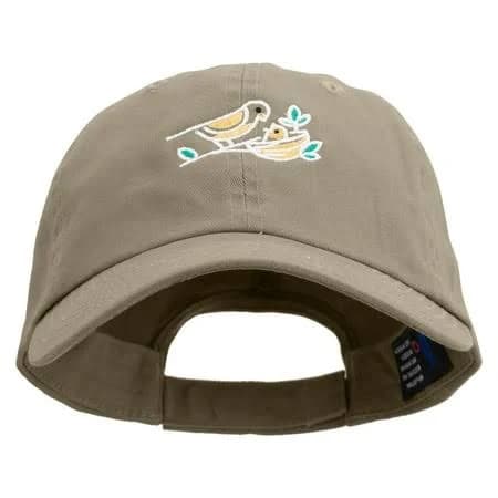 e4Hats Outline Bird Logo Embroidered Cotton Twill Cap