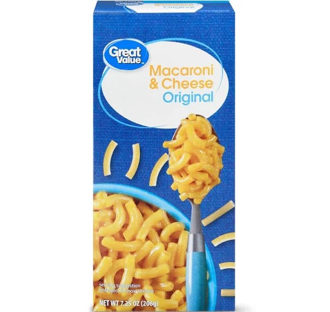 (12 pack) Great Value Original Macaroni & Cheese, 7.25 oz