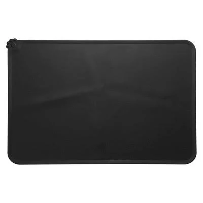 Unique Bargains Silicone Non-Slip Waterproof Raised Edge Paw Print Pet Feeding Mat