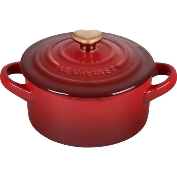 Le Creuset Mini Round Cocotte with Heart Knob