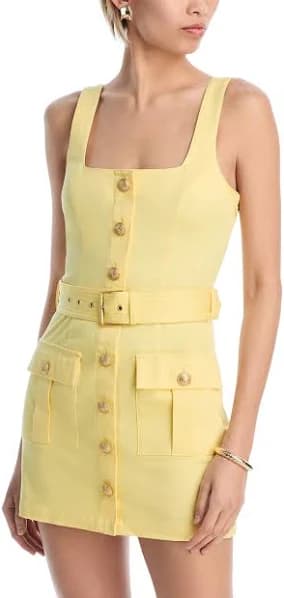 L'AGENCE Women's Midy Button-Front Mini Dress