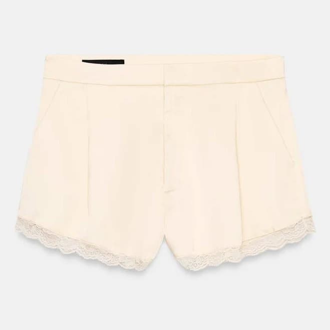Zara Satin Lace Shorts