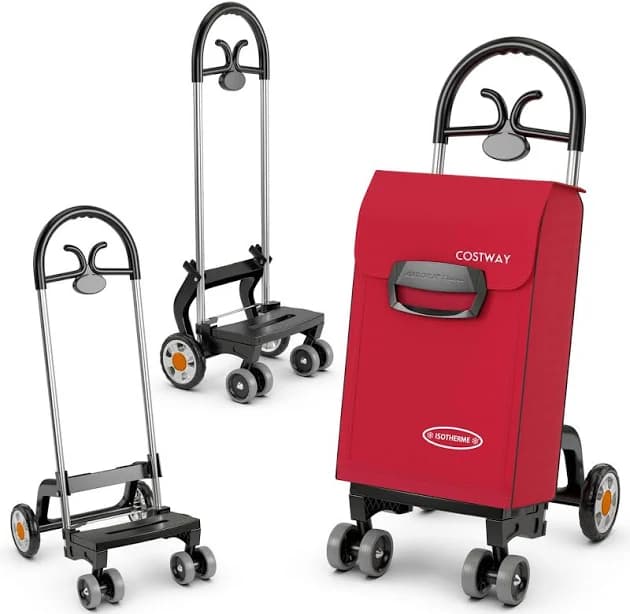 Costway Folding Shopping Cart Utility Hand Truck