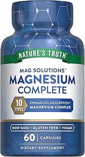 Magnesium Complex Supplement 10 Forms | 300mg | 60 Capsules | Glycinate, Citrate, Plus More | Vegan, Non-GMO & Gluten Free