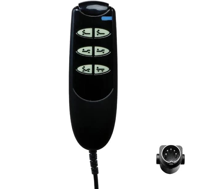 6 Button 5 Pin Remote Control Handset for Electric Drive Medical Hospital Beds