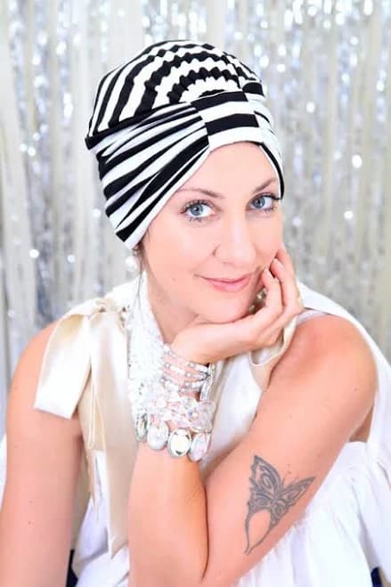 Mademoisellemermaid Retro Striped Turban