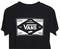 Vans Men's Dark Blue Logo Short Sleeve Cotton T-shirt Size Small Classic Fit