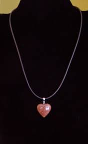SEMI-PRECIOUS STONE HEART NECKLACE – NWOT | eBay