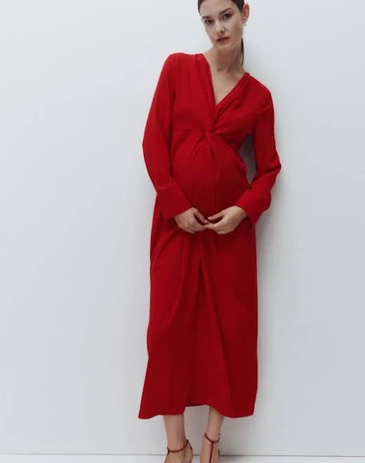 H&M Mama Draped Dress