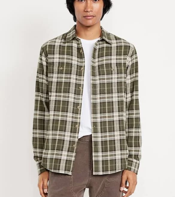 Old Navy Men's Plaid Flannel Shirt