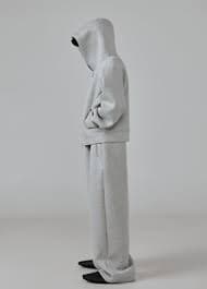 25SS GREY ZIP HOODIE