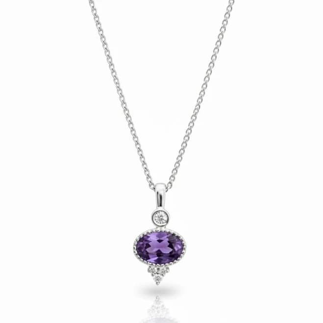 Gem Drop Necklace 14K Gold Chain