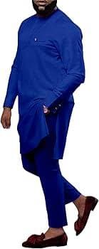 Amazon.com: African Clothes For Men Dashiki Shirts And Pants 2 Piece Set African Suit Tribal Tracksuit 4 Xxxl : ביגוד, נעליים ותכשיטים