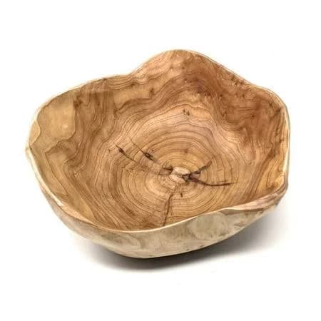 Thy Collectibles Handmade Storage Natural Root Wood Crafts Bowl