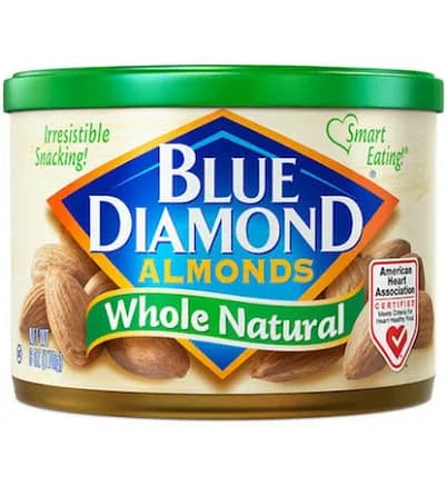 Blue Diamond Almonds Floor Display Cans