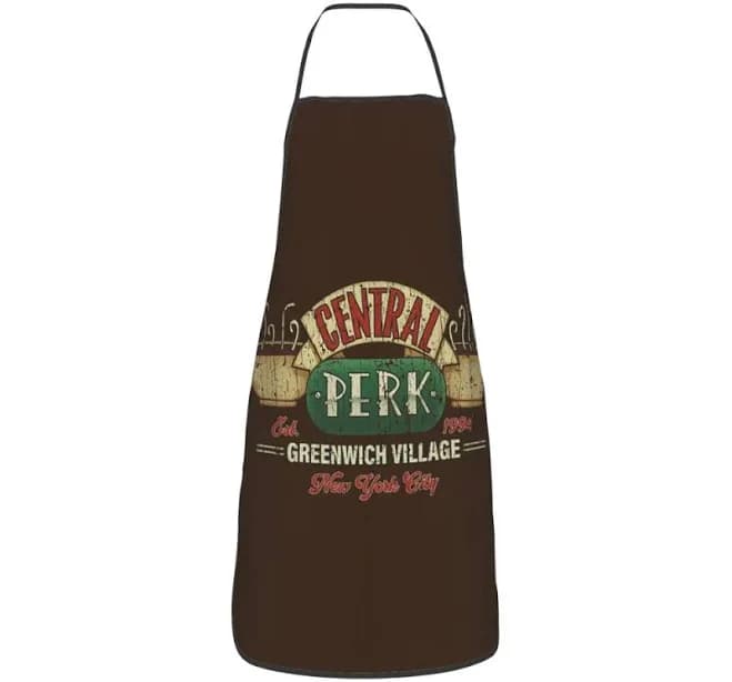 Central Perk Friends Logo Apron Chef Cooking Tablier Sleeveless Bib Kitchen Cleaning Pinafore for