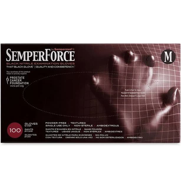 SemperForce Black Nitrile Gloves