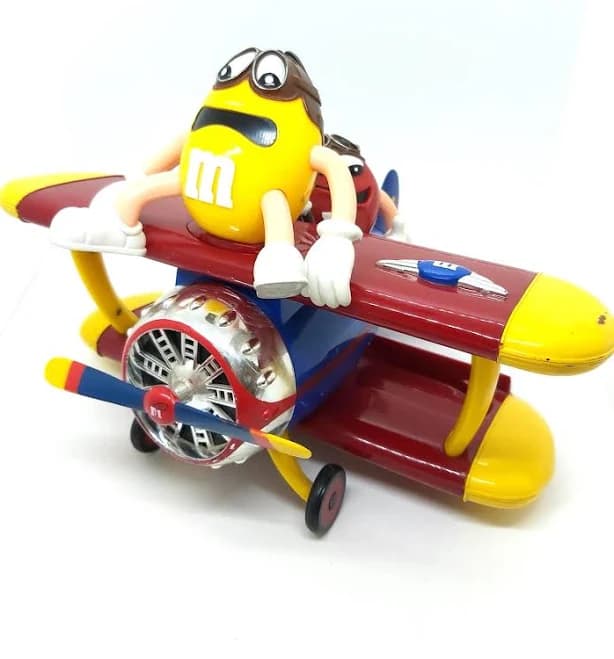 Mms Toy Aeroplane Chocolate Candy Dispenser
