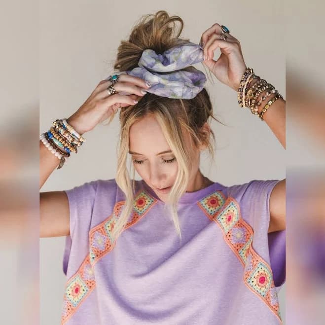 Three Bird Nest Women's Spring Fever Hair Scrunchie