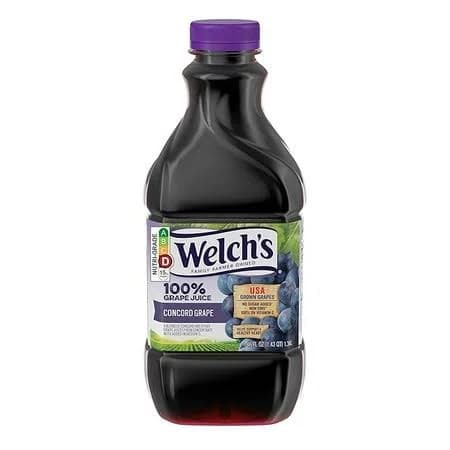 (1 pack) Welch's, 100% Juice Grape Healthy Heart, 46 Fl Oz Bottle, Size: Normal