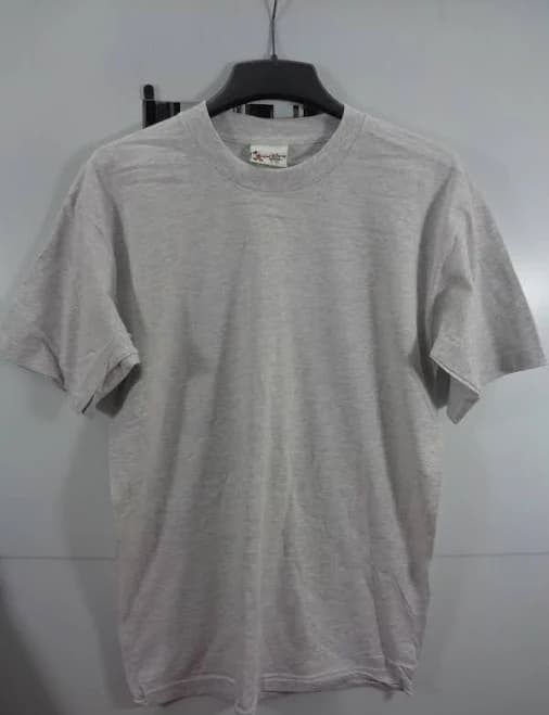 WALT DISNEY WORLD Men's Heather Grey Unprinted T-Shirt Size Large Blank
