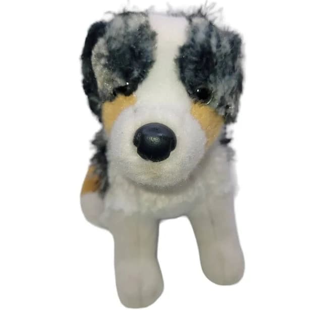 Douglas Cuddle Toy Plush Australian Shepherd Dog Puppy 7" Brown Gray White1