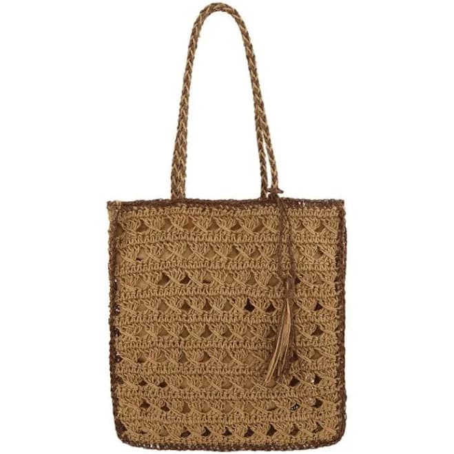 Straw Square Tote Shoulder Bag