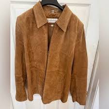 Jones New York | Jackets & Coats | Vintage Cognac Brown Leather Jacket Blazer Small | Poshmark