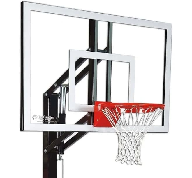 Goalsetter Elite Plus Backboard Material Glass Rim Style Collegiate Breakaway