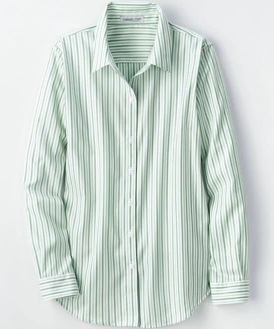 Twin Stripe No-Iron Long-Sleeve Shirt