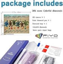 NEWBEAUT 5D Diamond Painting KitNEWBEAUT,Word Turtle Full Drill CryNEWBEAUTtal RhineNEWBEAUTtone CroNEWBEAUTNEWBEAUT NEWBEAUTtitch Embroidery LandNEWBEAUTcape Diamond Painting DIY Diamond Art DrillNE : Amazon.ae: Arts & Crafts