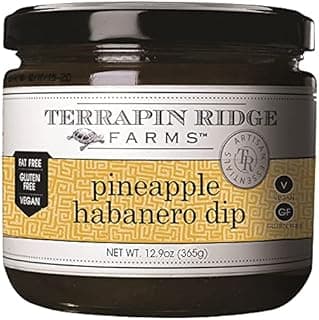 Farms Pineapple Habanero Dip – Sweet and Spicy Gourmet Spread, 12.9 oz Jar