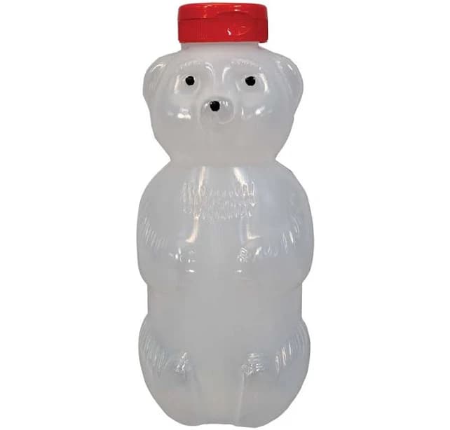 Betterbee 32 oz Round Belly Honey Bear Bottle (Case of 100)
