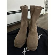 Leather boots Kachorovska Beige size 39 EU in Leather - 41512199