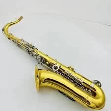 Tenor Saxophone JTS-710GNA Bb Tune Brass Lacquer Gold Silver Key sax with case